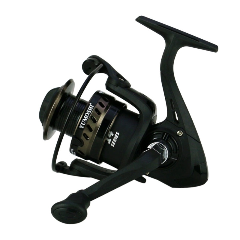 YUMOSHI LS6000 Metal Head Fishing Reel Sea Rod Spinning Reel(Folding Swing Arm+Hard Rubber Grip)