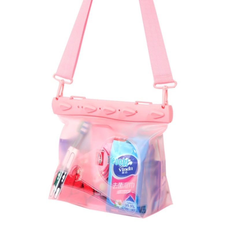 Waterproof One-Shoulder Crossbody Drifting Diving Bag Large (Pink)