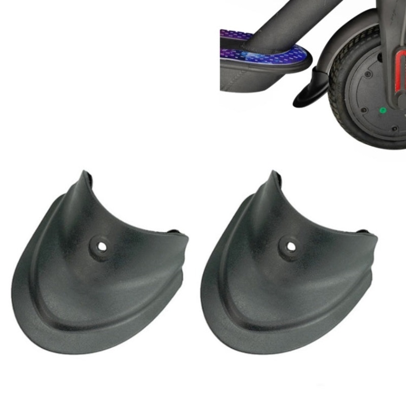 3 Pairs Scooter Fender Fishtail Rubber Front And Rear Fender Modified Accessories for Xiaomi M365 / Pro(Mudguard Black)