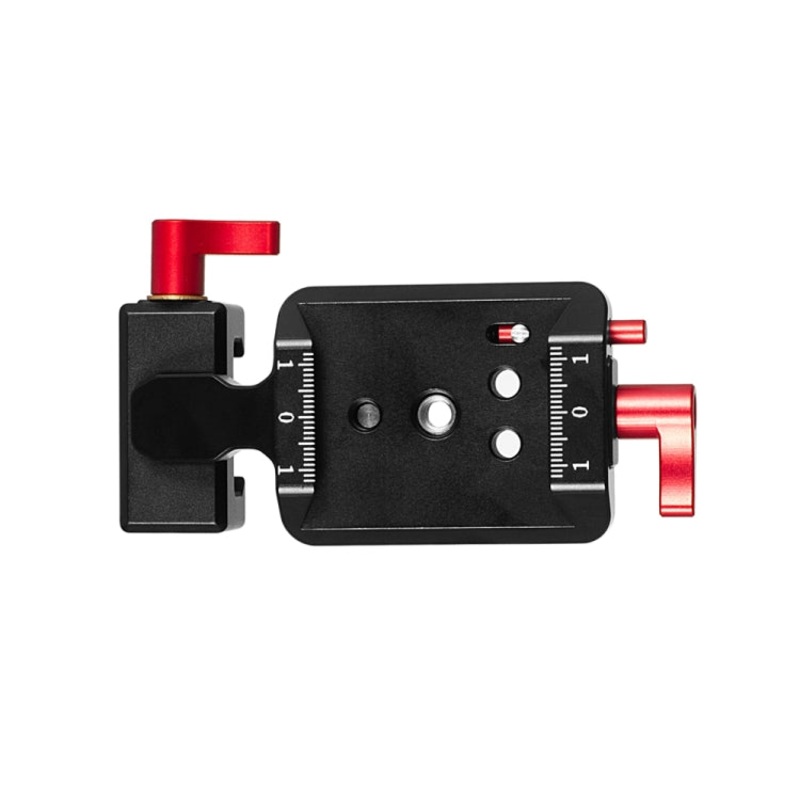 For DJI Ronin RS 3 Pro / RS 3 / RS 2 Vertical Shooting Plate Mount Stabilizer Accessories (Red)