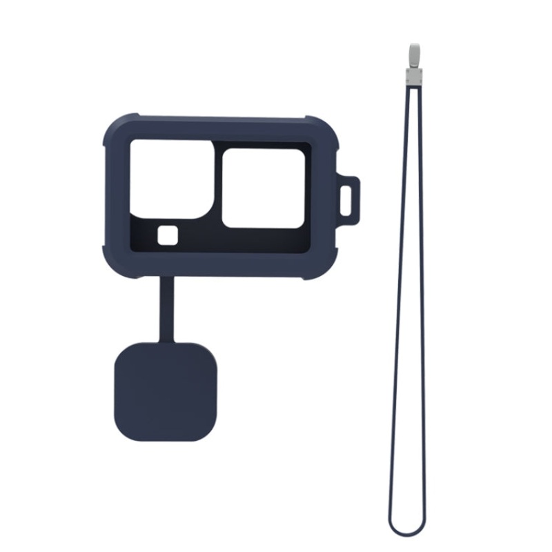 For GoPro HERO10 Black / HERO9 Black Liquid Silicone Case (Midnight Blue)