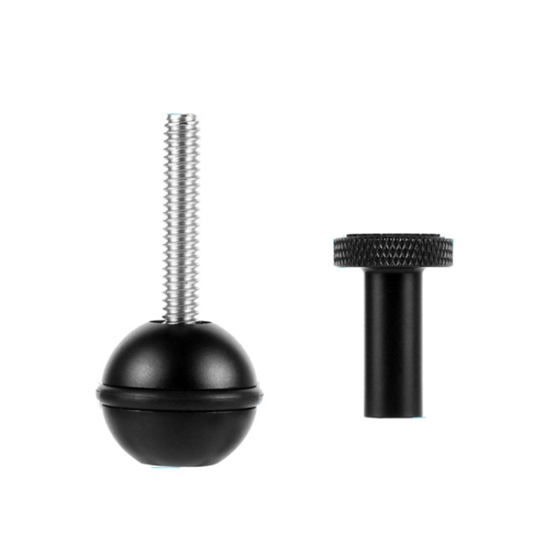Ball Head Adapter Adjustable Screw Fixed Mount Camera Underwater Diving Photography Lights Bracket (1/4 Inch Black)